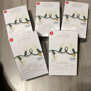 Wondershop LED Christmas Light 20 ft with 60 Warm White Bulbs